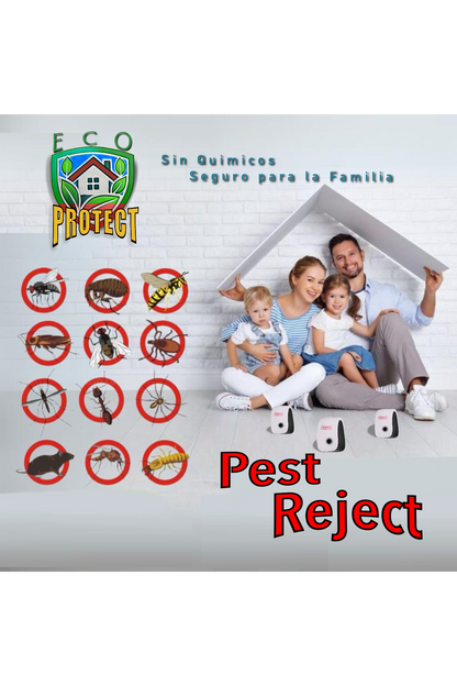 Pest Reject - Repelente Ultrasonico Eléctrico